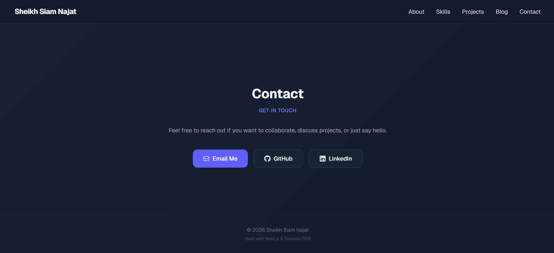 Feel free to reach out if you want to collaborate, discuss projects, or just say hello.  Email Me GitHub LinkedIn
